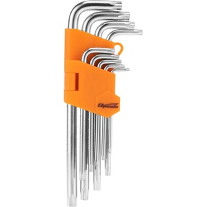Sparta Комплект Tamper-Torx ключове Sparta 1232255, TT10-TT50, 9 бр