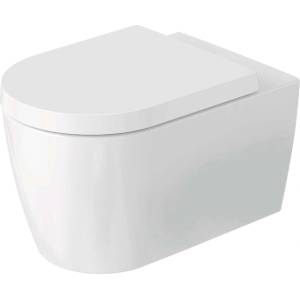 Duravit ME by Starck - Окачена тоалетна чиния, Rimless, DuraFlush, DuraShield, матово бяло 290709AC00 (290709AC00)