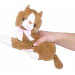 BEPPE Plush brown cat lying mascot Flico kitten 34cm 12831