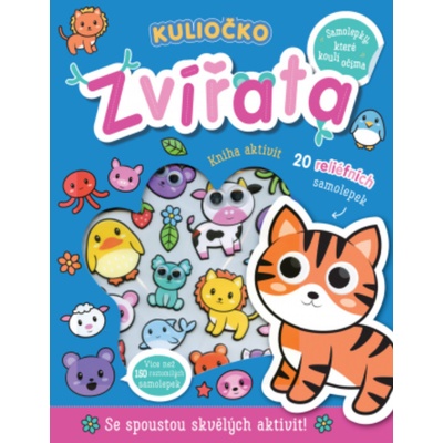 Svojtka & Co. Kuliočko: Zvířata 20 reliéfních samolepek