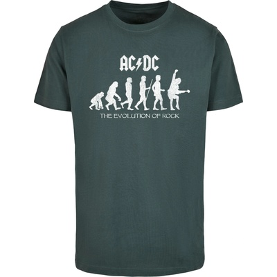 Mister Tee Тениска ACDC - Evolution Of Rock T-Shirt bottlegreen XXLUB-MP5011714-02245 - Тъмносив, размер L