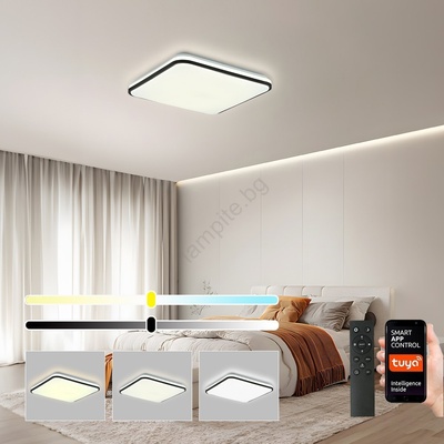 Brilagi - димируем таванен плафон SMART LED/24W/230V 43x43 cm Wi-Fi Tuya + дистанционно управление (BG3799)