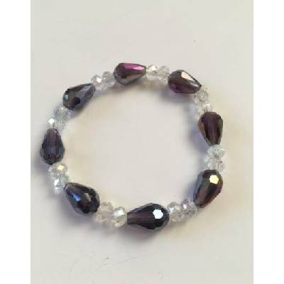 Fashion Jewelry barevné sklo-fialové 2-a147
