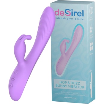 Desirel Hop & Buzz Bunny - вибратор заек с клитор стимулатор (розов)