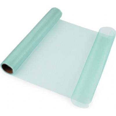 Organza střední lesk šíře 36 cm mint 9 m