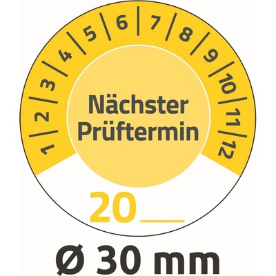 Avery Zweckform 7905 Revizní štítky 30 mm 80 ks žluté