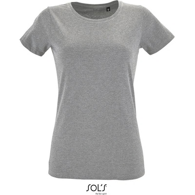 SOL'S Regent Fit Women Dámske tričko "Slim Fit" sivá mel.