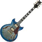Ibanez AM93QA-JBB Jet Blue Burst Джаз китара