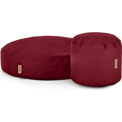 SakyPaky set - sedací vak Žiži a taburet červená