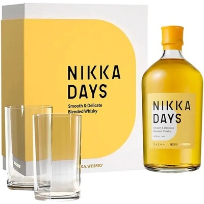 Nikka Days 40% 0,7 l (dárkové balení 2 sklenice)