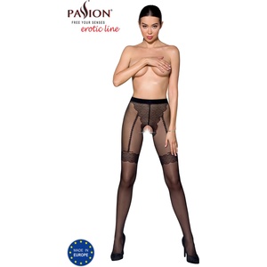 Passion TIOPEN 016 Tights 20 Den Black 3-4