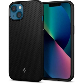 Spigen Core Armor Mag - силиконов (TPU) калъф с висока степен на защита с MagSafe за iPhone 13 (черен)