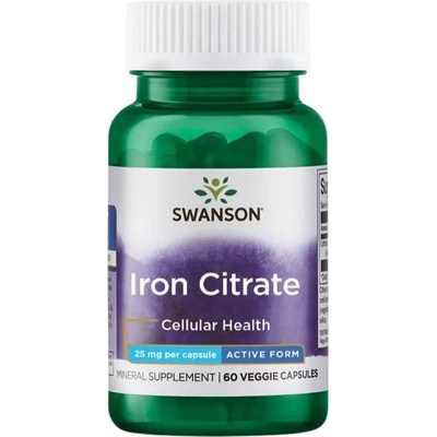 Swanson Iron Citrate 25 mg [60 капсули]