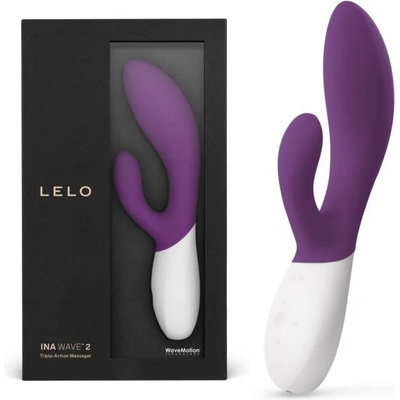 G-точка и клиторен вибратор, усетете движенията, 20см. - Ina Wave 2 Plum (LELO008465)