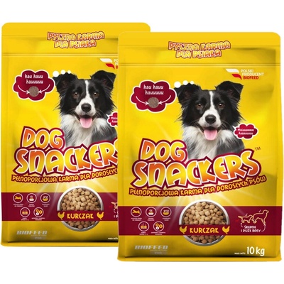Snackers kuřecí střední a velká plemena 2 x 10 kg