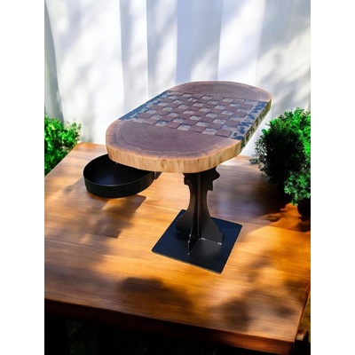 Shakhmaten magazin Шахматна маса fl Дърво - дизайн, черно срещу бяло