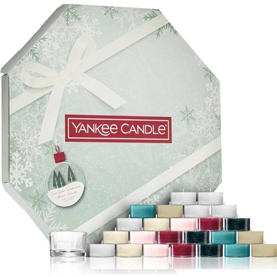 Yankee Candle Snow Globe Wonderland Advent Calendar čajová svíčka se svícnem – Zbozi.Blesk.cz