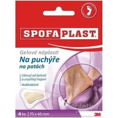3M Spofaplast č. 912 Gélové náplasti na pľuzgiere na pätách 70 x 45 mm 4 ks
