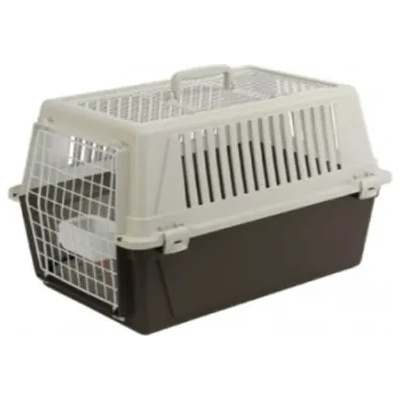 Ferplast - Atlas 30 Open - Транспортна чанта за кучета и котки с мека постелка и съд за вода, 60 / 40 / 38 см