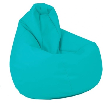 Pufrelax Пуф круша, 220л. , Nirvana Hobbit - Teteron Aqua, За открито, Перящ се калъф, Пълнеж от Полистиролни перли