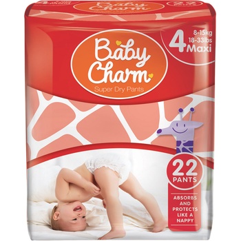 Baby Charm Super Dry Pants 4 8-15 kg 22 ks