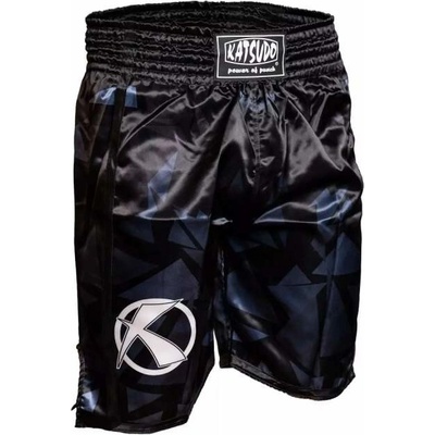 Boxerské trenky Katsudo Fight čierno/biele