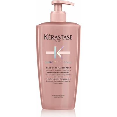 Kerastase Chroma Absolu Bain Riche Chroma Respect bohatý šampón pre stredne silné až silné farbené vlasy 500 ml