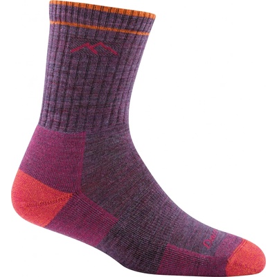 Darn Tough dámské HIKER MICRO CREW MIDWEIGHT WITH CUSHION plum heather