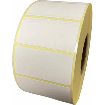 Papierová Etiketa 54 mm x 30 mm, Papier, Biela, Dutinka 76 mm, 5000 ks/kotúč, Permanentné lepidlo