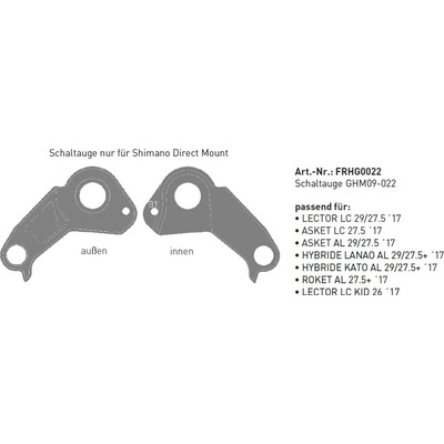 Shimano pätka GHOST FRHG0022 Direct Mount