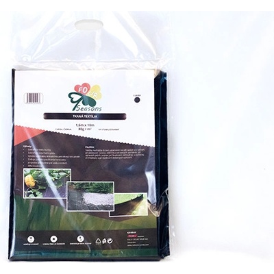 PEMI CORPORATION TKANÁ textília 80 g/m², rozmer 1,6 x 10 m, farba ČIERNA