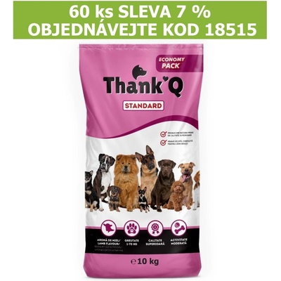Thank´Q Standard Dog Adult Jahňa 10 kg