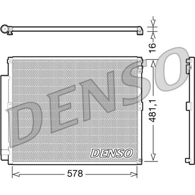 Kondenzátor, klimatizace DENSO DCN50017