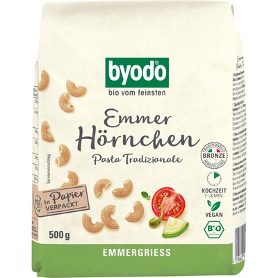Byodo Macaroni z dvouzrnkové pšenice bio 0,5 kg
