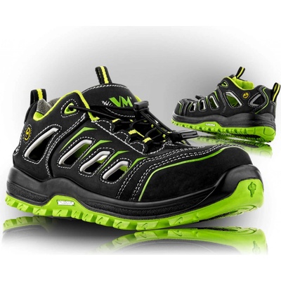 VM Footwear VANCOUVER S1 ESD obuv Čierna-Zelená