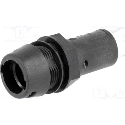 SCHURTER 3101.0115 Zásuvka; 5x20mm; 10A; 250VAC; FPG1; na panel; černá; UL94V-0; IP67