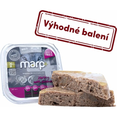 Marp Natural Plus krůtí s lososem 12 x 150 g