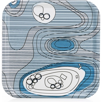 Born in Sweden Поднос за сервиране Sweden from Above Archipelago квадратен 32 x 32 см (7340201)