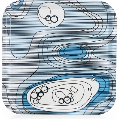 Born in Sweden Поднос за сервиране Sweden from Above Archipelago квадратен 32 x 32 см (7340201)