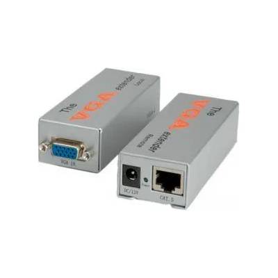 Roline VGA Extender усилвател VALUE 14.99. 3430 : : HD15 F - F, До 180 m, 1280 x 1024, 60 Hz, Захранване: 12 V, 600 mA, 14.99. 3430