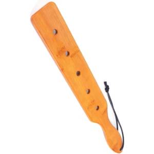 Fetish Tentation Бамбукова BDSM пляскалка Paddle 5 Trous
