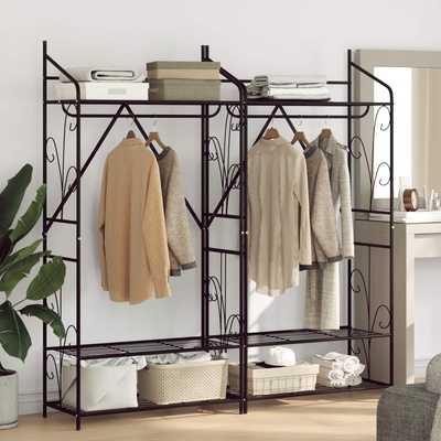 vidaXL Отворен Гардероб Едноцветен 2 pcs 78 x 36 x 158 см (3403318)