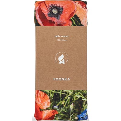 Foonka Тишлайфер за маса Hayka десен с макове (TR_50x150-P)