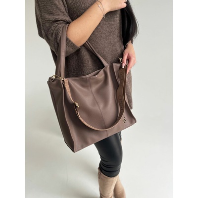 Grosso Hnedosivá kabelka na rameno