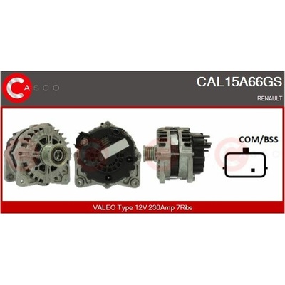 Alternátor CASCO CAL15A66GS