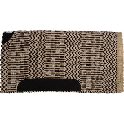 Diamond wool pads USA Saddle Blanket Pads Double Weawe Bílo černá