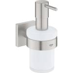 GROHE QuickFix Start Cube - Дозатор за сапун с държач, стъкло/суперстомана 41098DC0 (41098DC0)