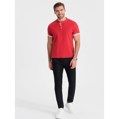 Ombre Clothing Червена мъжка поло риза Ombre Clothing Ombre Clothing | Cherven | МЪЖЕ | S