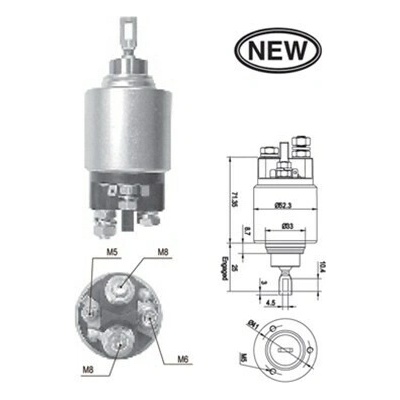 Elektromagnetický spínač pre żtartér MAGNETI MARELLI 940113050555