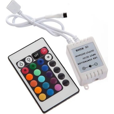 RGB Ovladač IR 12V, 6A - 24 tlačítek